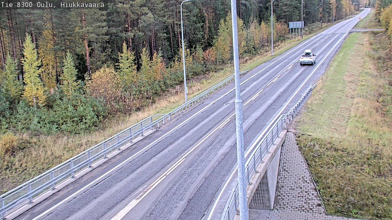 Weather Camera Image road 8300 Oulu Hiukkavaara, Oulu, Pohjois-Pohjanmaa