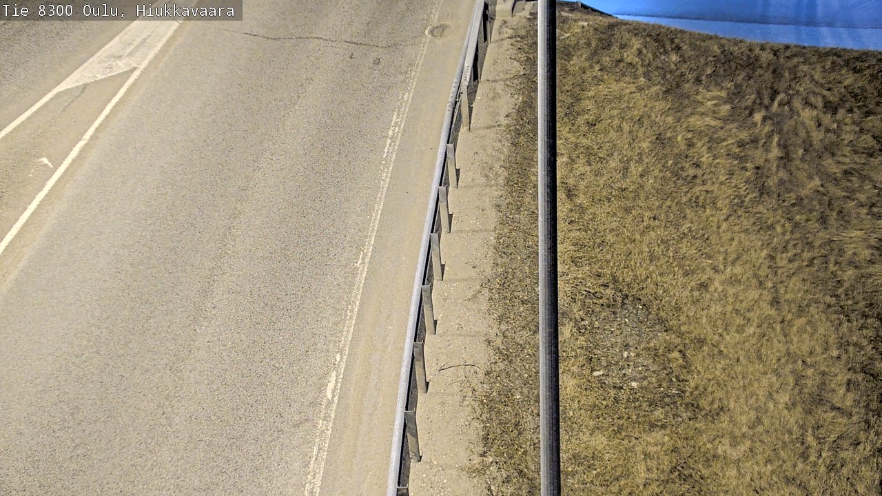 Weather Camera Image väg 8300 Oulu Hiukkavaara, Oulu, Pohjois-Pohjanmaa