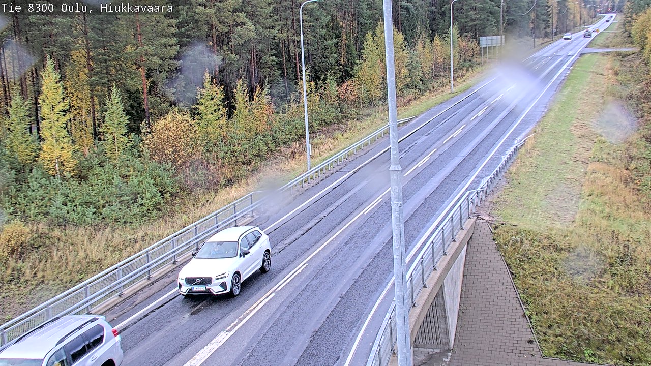 Weather Camera Image väg 8300 Oulu Hiukkavaara, Oulu, Pohjois-Pohjanmaa