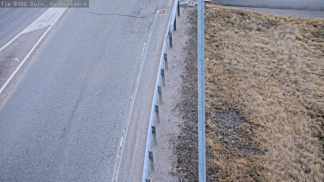 Weather Camera Image väg 8300 Oulu Hiukkavaara, Oulu, Pohjois-Pohjanmaa