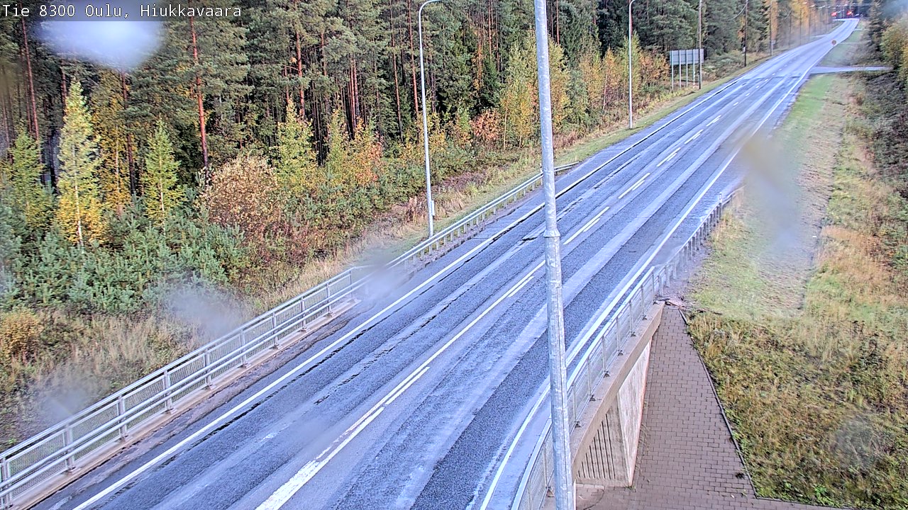 Weather Camera Image road 8300 Oulu Hiukkavaara, Oulu, Pohjois-Pohjanmaa