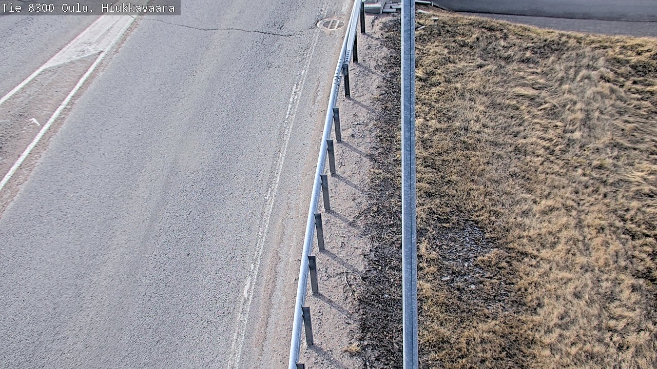 Weather Camera Image väg 8300 Oulu Hiukkavaara, Oulu, Pohjois-Pohjanmaa