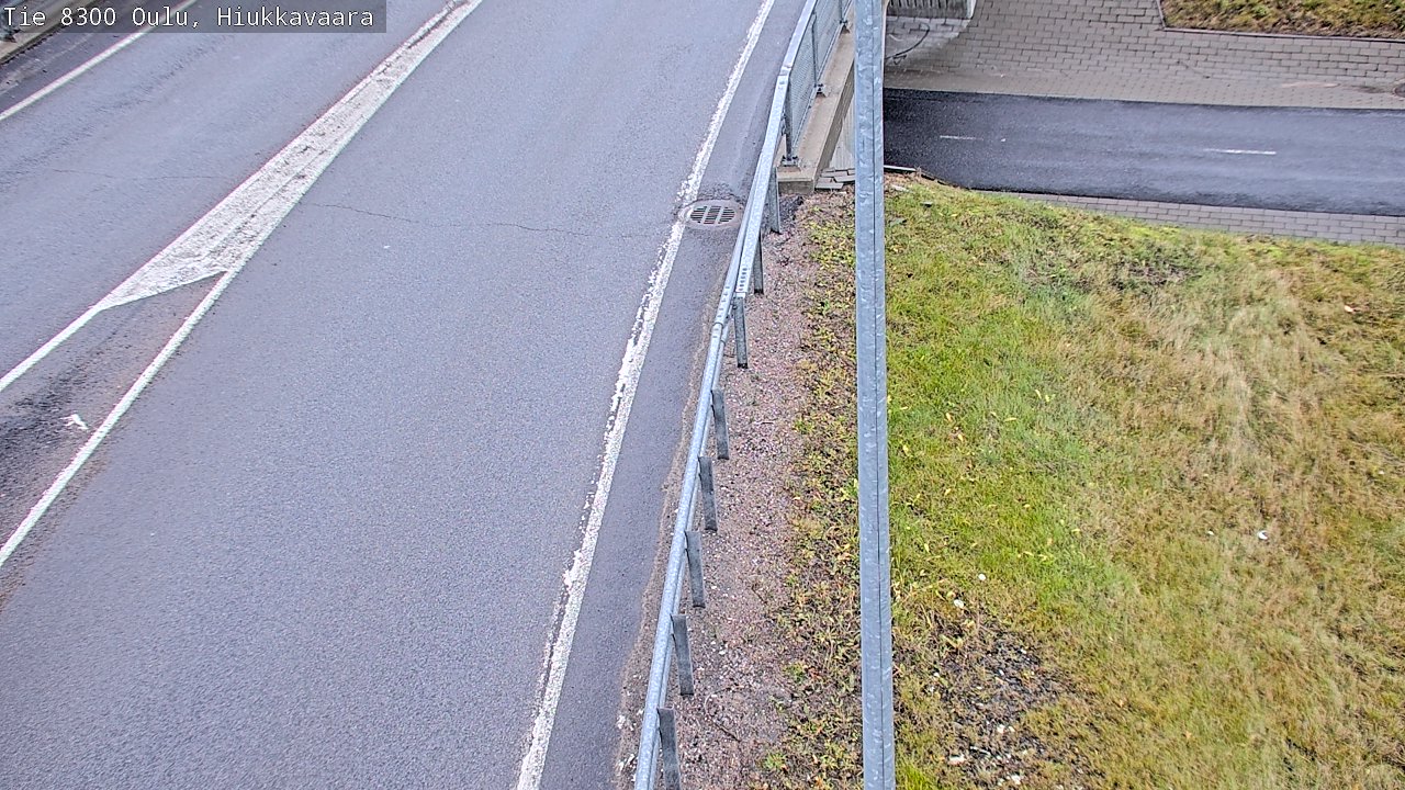Weather Camera Image road 8300 Oulu Hiukkavaara, Oulu, Pohjois-Pohjanmaa