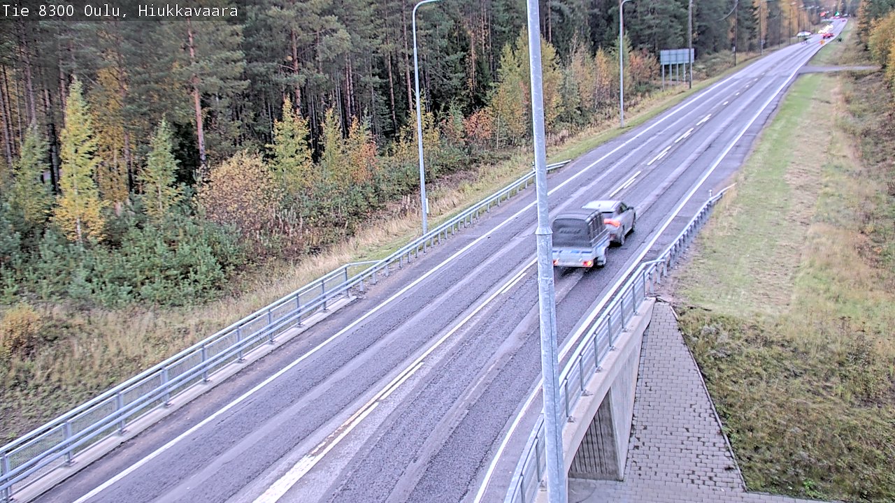 Weather Camera Image road 8300 Oulu Hiukkavaara, Oulu, Pohjois-Pohjanmaa