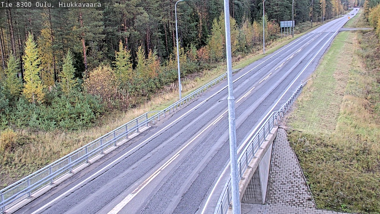 Weather Camera Image road 8300 Oulu Hiukkavaara, Oulu, Pohjois-Pohjanmaa
