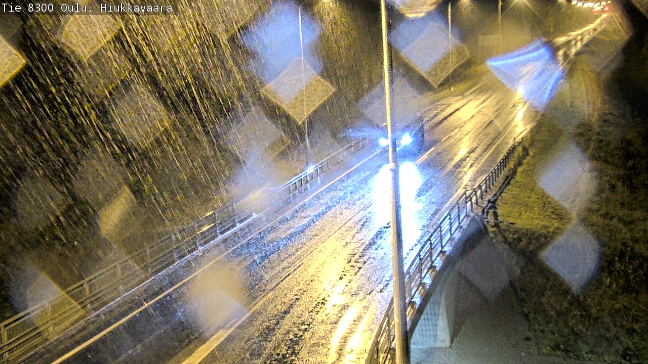 Weather Camera Image road 8300 Oulu Hiukkavaara, Oulu, Pohjois-Pohjanmaa