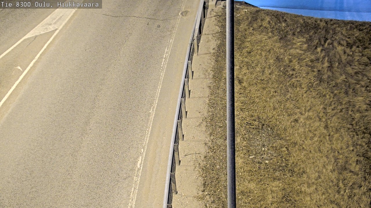 Weather Camera Image väg 8300 Oulu Hiukkavaara, Oulu, Pohjois-Pohjanmaa