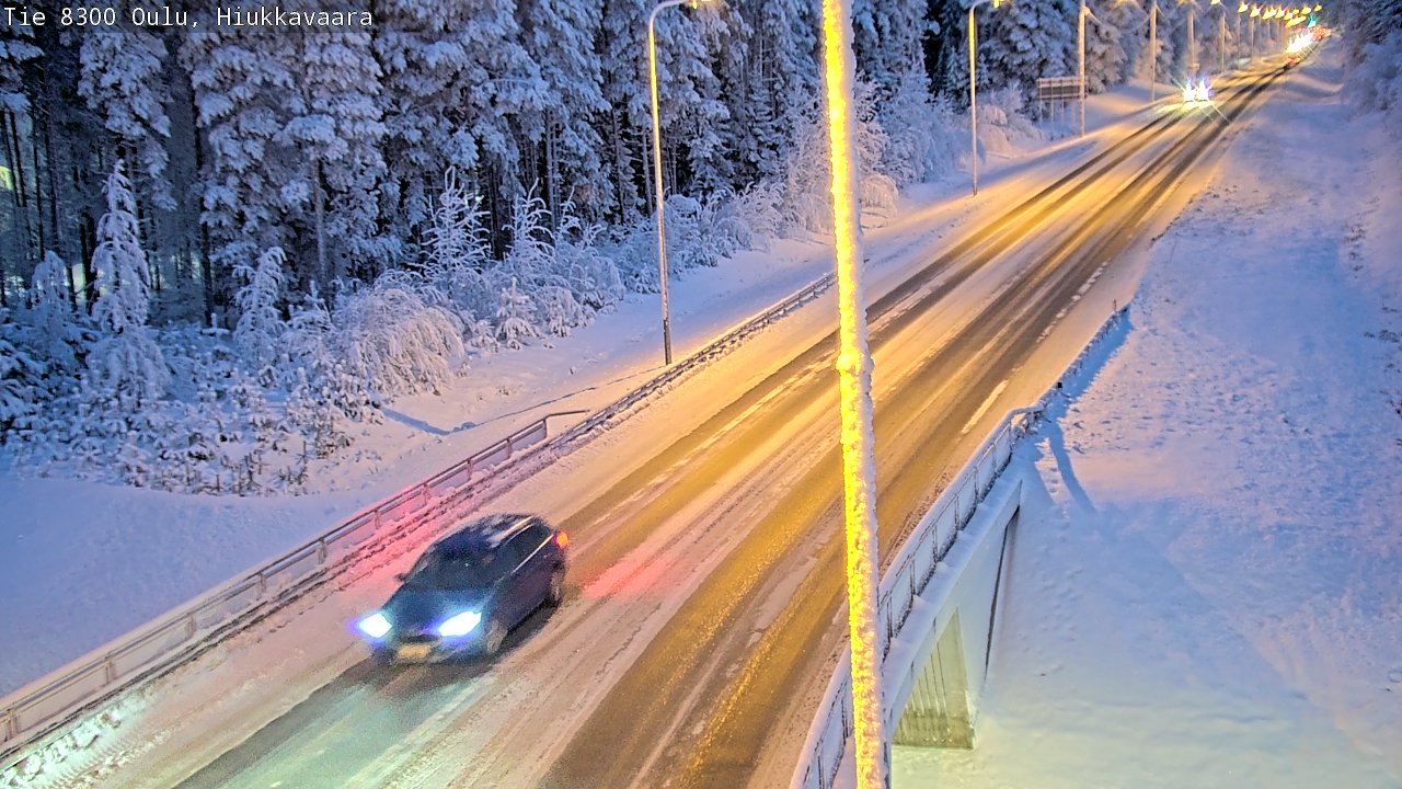 Kelikamerat Kuva tie 8300 Oulu Hiukkavaara, Oulu, Pohjois-Pohjanmaa