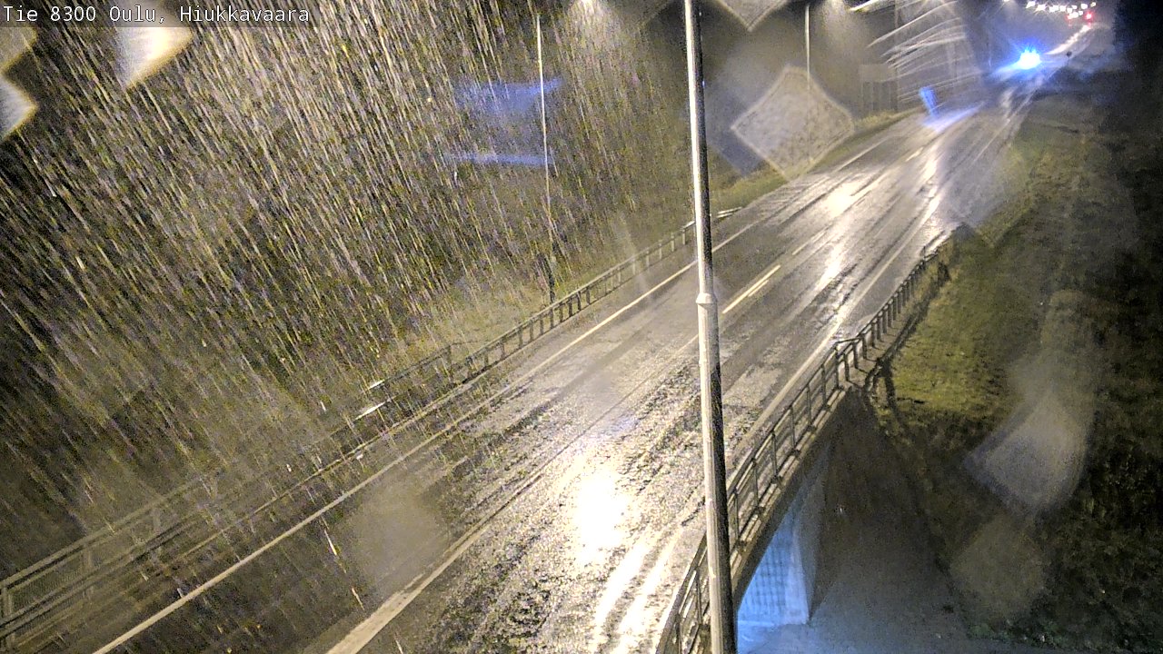 Weather Camera Image road 8300 Oulu Hiukkavaara, Oulu, Pohjois-Pohjanmaa