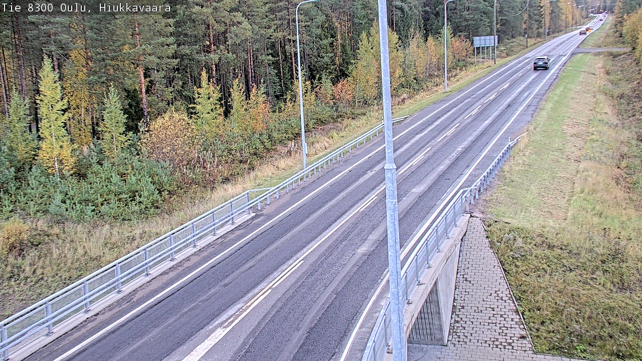 Weather Camera Image road 8300 Oulu Hiukkavaara, Oulu, Pohjois-Pohjanmaa