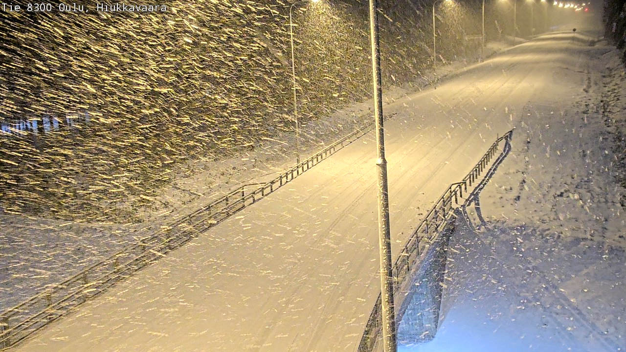 Kelikamerat Kuva tie 8300 Oulu Hiukkavaara, Oulu, Pohjois-Pohjanmaa