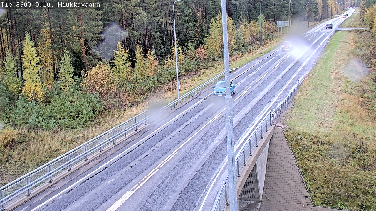 Weather Camera Image väg 8300 Oulu Hiukkavaara, Oulu, Pohjois-Pohjanmaa
