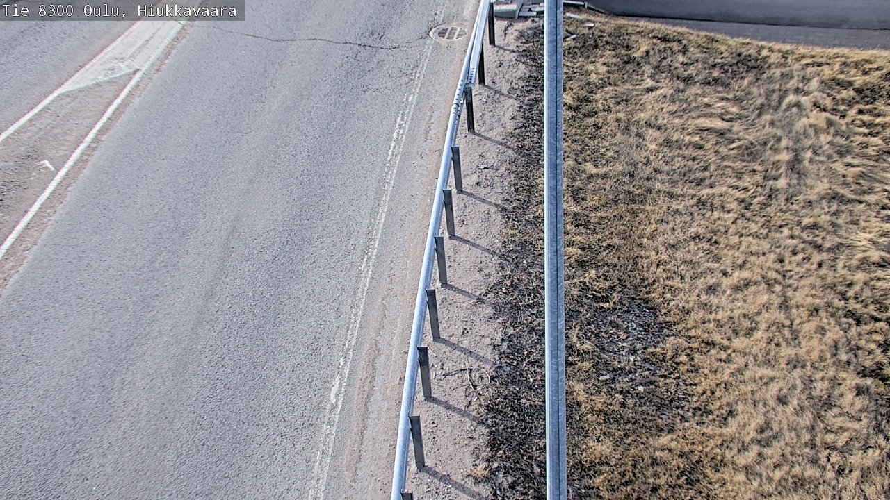 Weather Camera Image väg 8300 Oulu Hiukkavaara, Oulu, Pohjois-Pohjanmaa