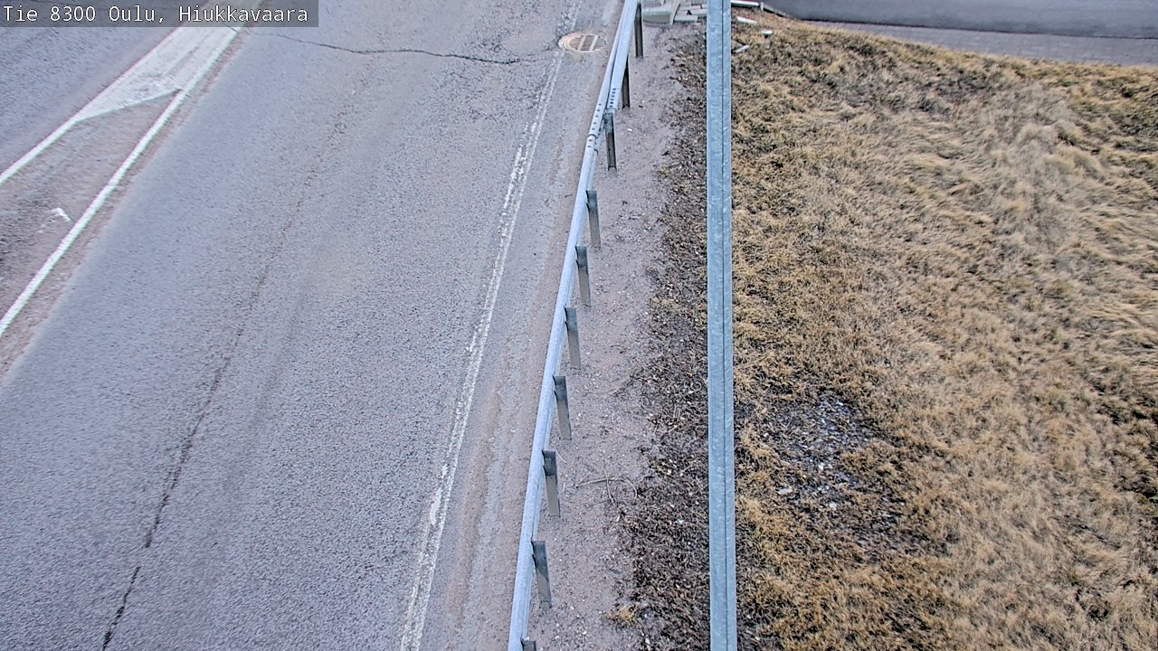 Weather Camera Image väg 8300 Oulu Hiukkavaara, Oulu, Pohjois-Pohjanmaa