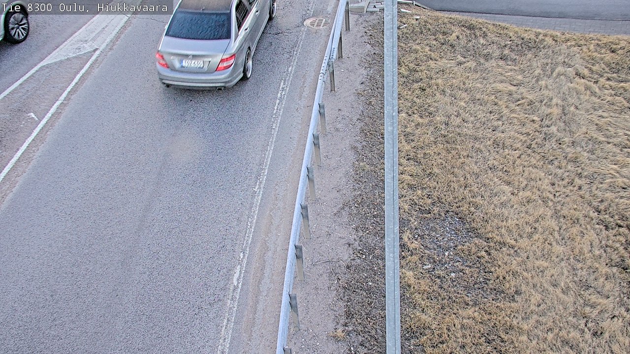 Weather Camera Image väg 8300 Oulu Hiukkavaara, Oulu, Pohjois-Pohjanmaa