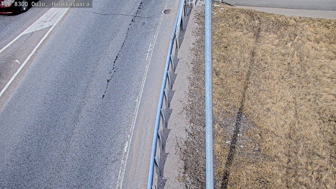 Weather Camera Image väg 8300 Oulu Hiukkavaara, Oulu, Pohjois-Pohjanmaa