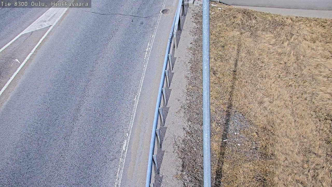 Weather Camera Image väg 8300 Oulu Hiukkavaara, Oulu, Pohjois-Pohjanmaa