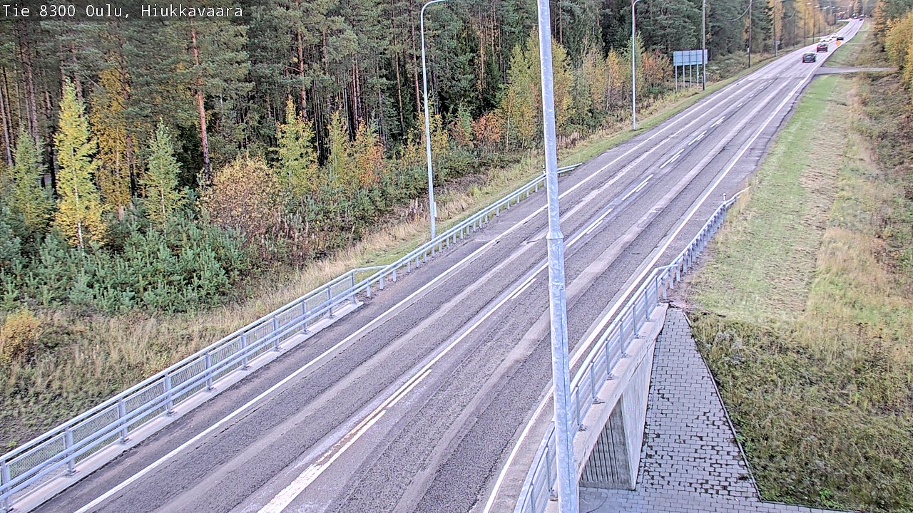 Weather Camera Image road 8300 Oulu Hiukkavaara, Oulu, Pohjois-Pohjanmaa