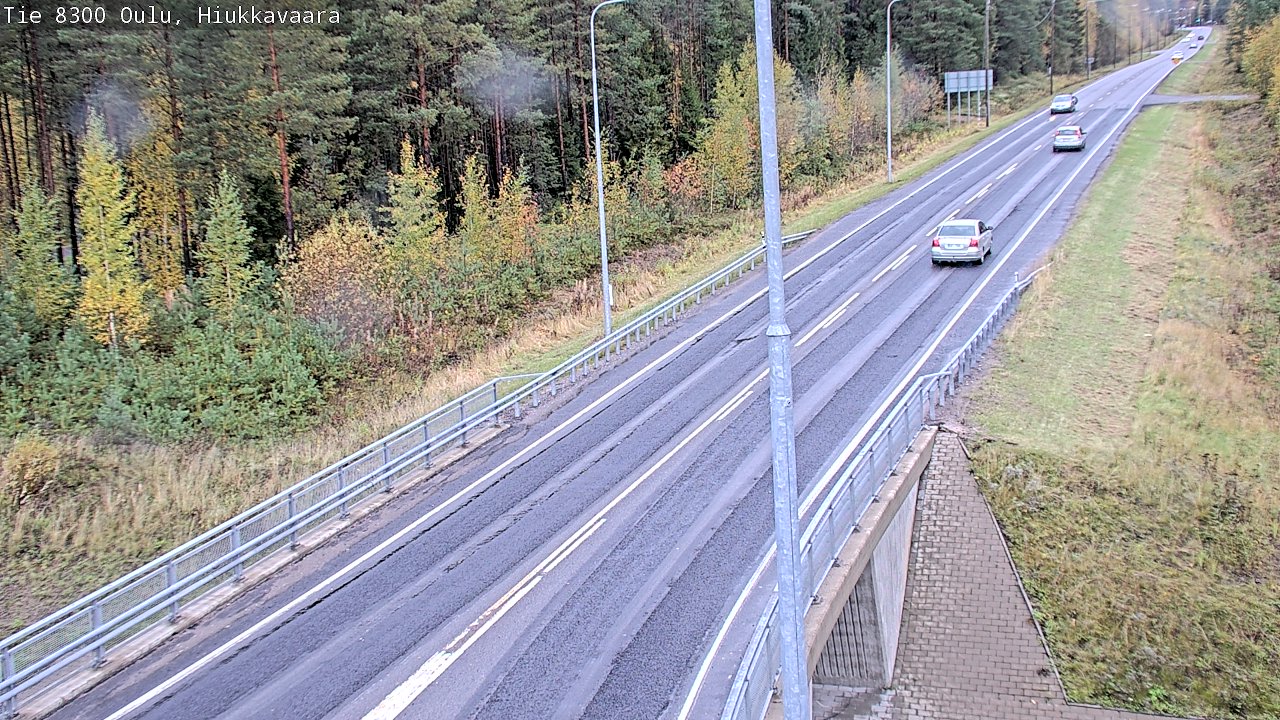 Weather Camera Image road 8300 Oulu Hiukkavaara, Oulu, Pohjois-Pohjanmaa