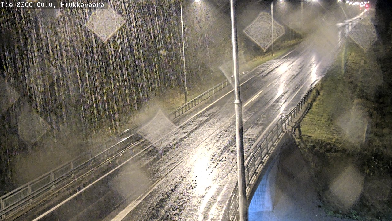 Weather Camera Image road 8300 Oulu Hiukkavaara, Oulu, Pohjois-Pohjanmaa