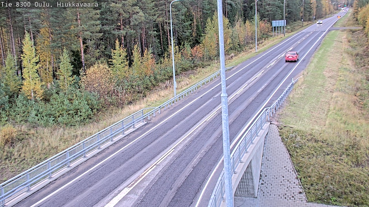 Weather Camera Image road 8300 Oulu Hiukkavaara, Oulu, Pohjois-Pohjanmaa