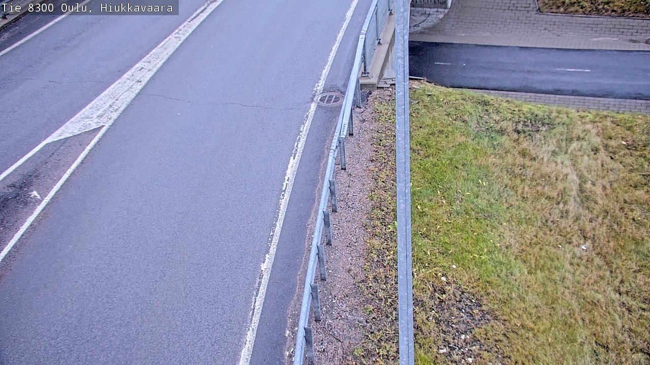 Weather Camera Image väg 8300 Oulu Hiukkavaara, Oulu, Pohjois-Pohjanmaa