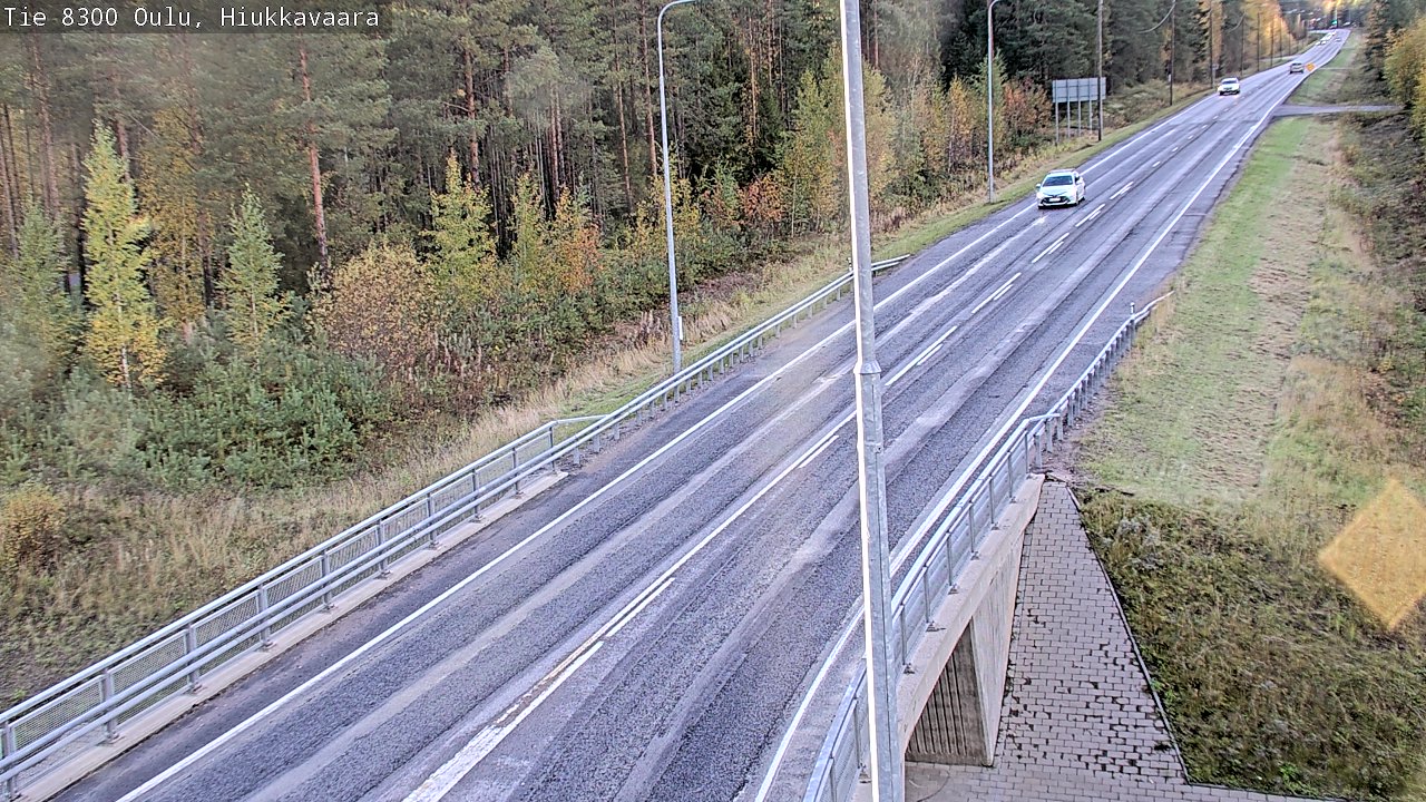 Weather Camera Image road 8300 Oulu Hiukkavaara, Oulu, Pohjois-Pohjanmaa
