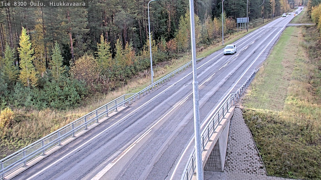 Weather Camera Image road 8300 Oulu Hiukkavaara, Oulu, Pohjois-Pohjanmaa