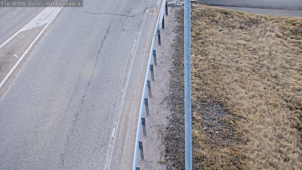Weather Camera Image väg 8300 Oulu Hiukkavaara, Oulu, Pohjois-Pohjanmaa