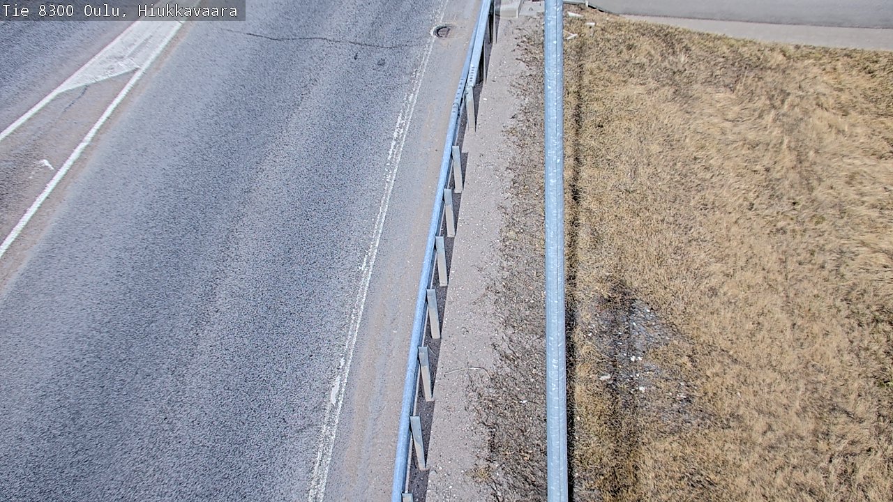 Weather Camera Image väg 8300 Oulu Hiukkavaara, Oulu, Pohjois-Pohjanmaa