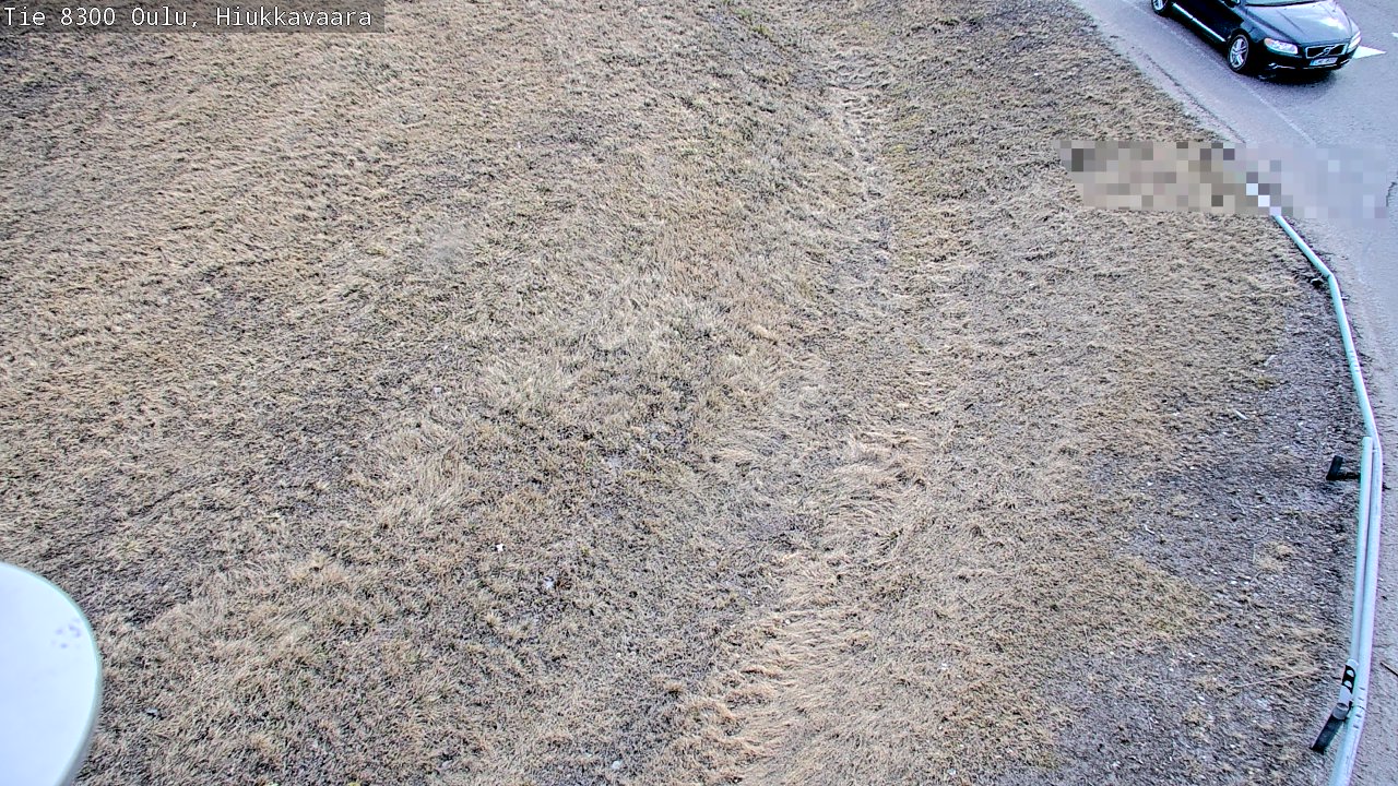 Weather Camera Image väg 8300 Oulu Hiukkavaara, Oulu, Pohjois-Pohjanmaa