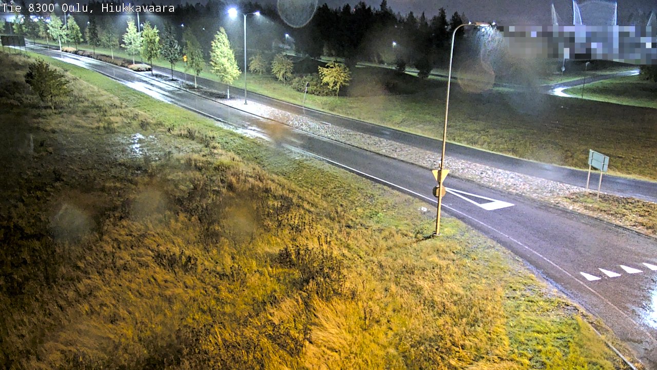 Weather Camera Image väg 8300 Oulu Hiukkavaara, Oulu, Pohjois-Pohjanmaa