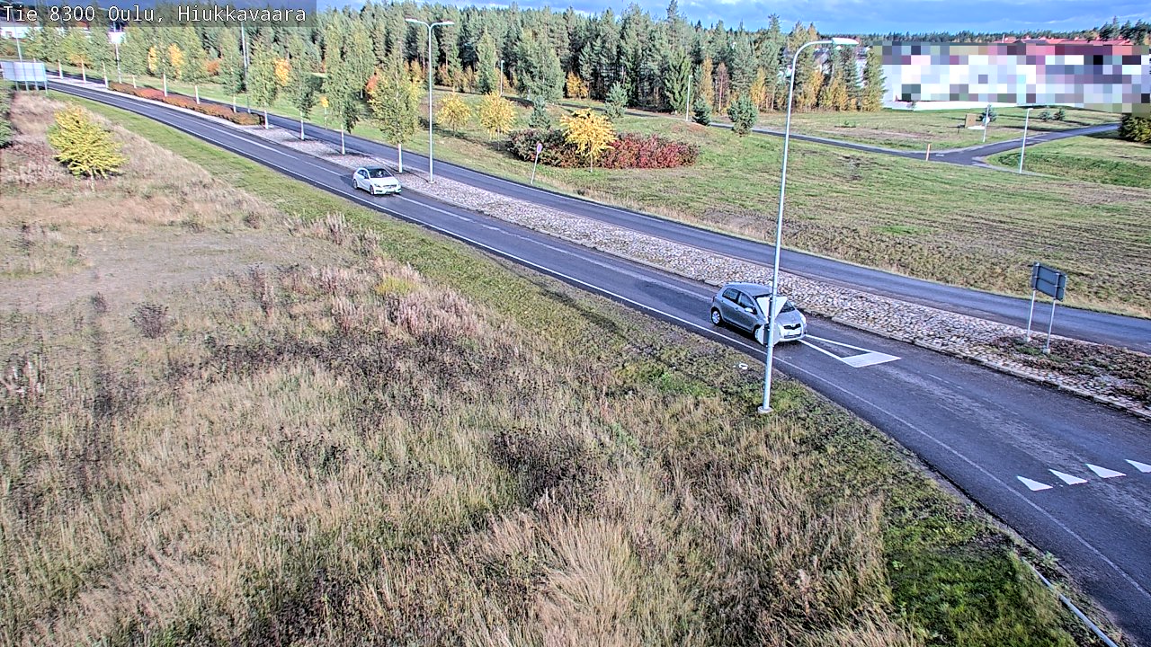 Weather Camera Image väg 8300 Oulu Hiukkavaara, Oulu, Pohjois-Pohjanmaa