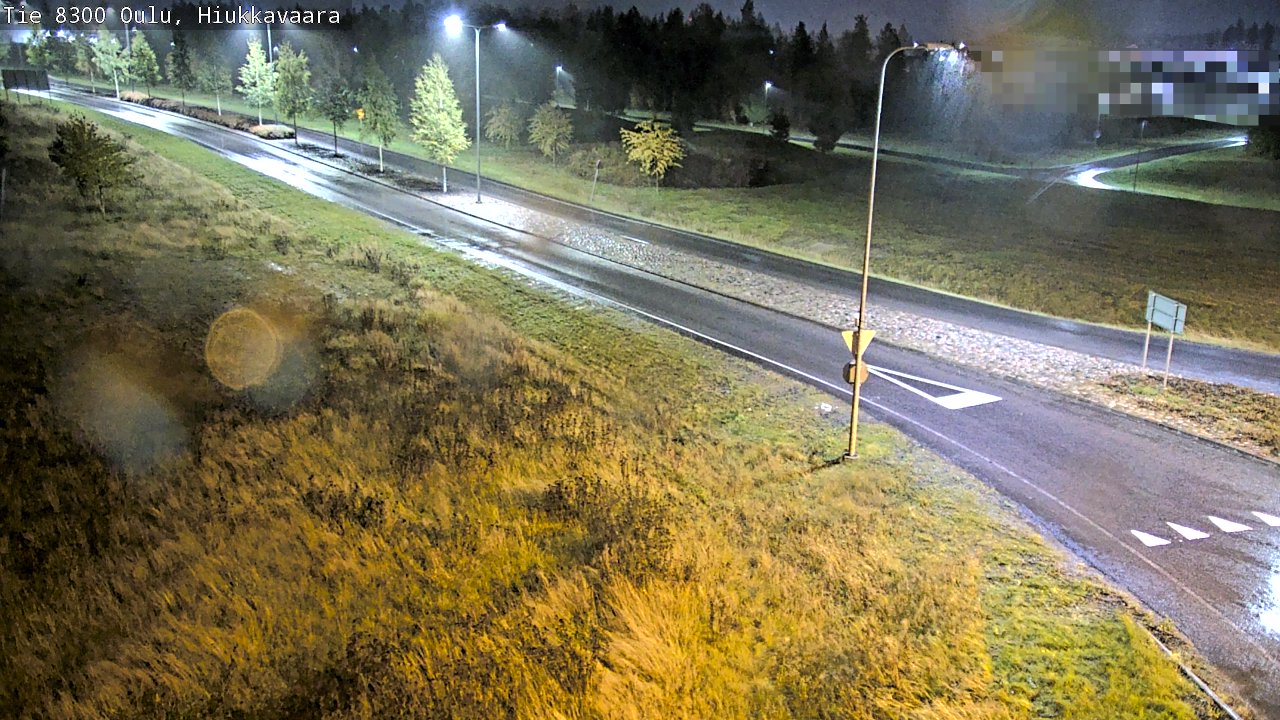 Weather Camera Image väg 8300 Oulu Hiukkavaara, Oulu, Pohjois-Pohjanmaa