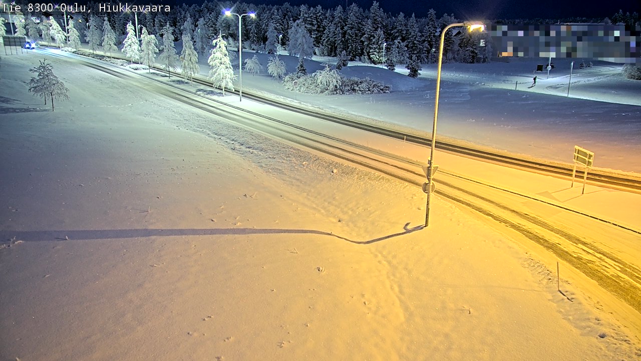 Kelikamerat Kuva tie 8300 Oulu Hiukkavaara, Oulu, Pohjois-Pohjanmaa