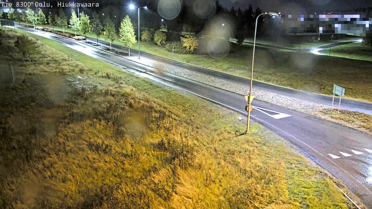 Weather Camera Image väg 8300 Oulu Hiukkavaara, Oulu, Pohjois-Pohjanmaa