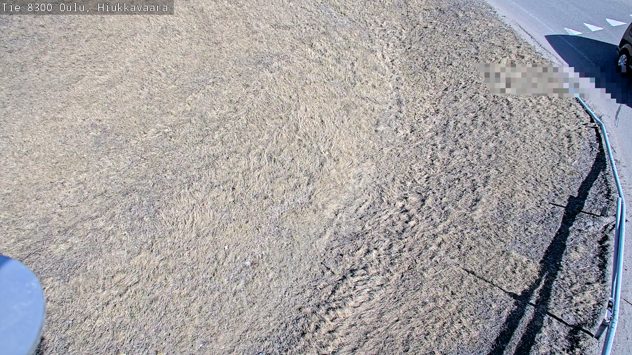 Weather Camera Image väg 8300 Oulu Hiukkavaara, Oulu, Pohjois-Pohjanmaa