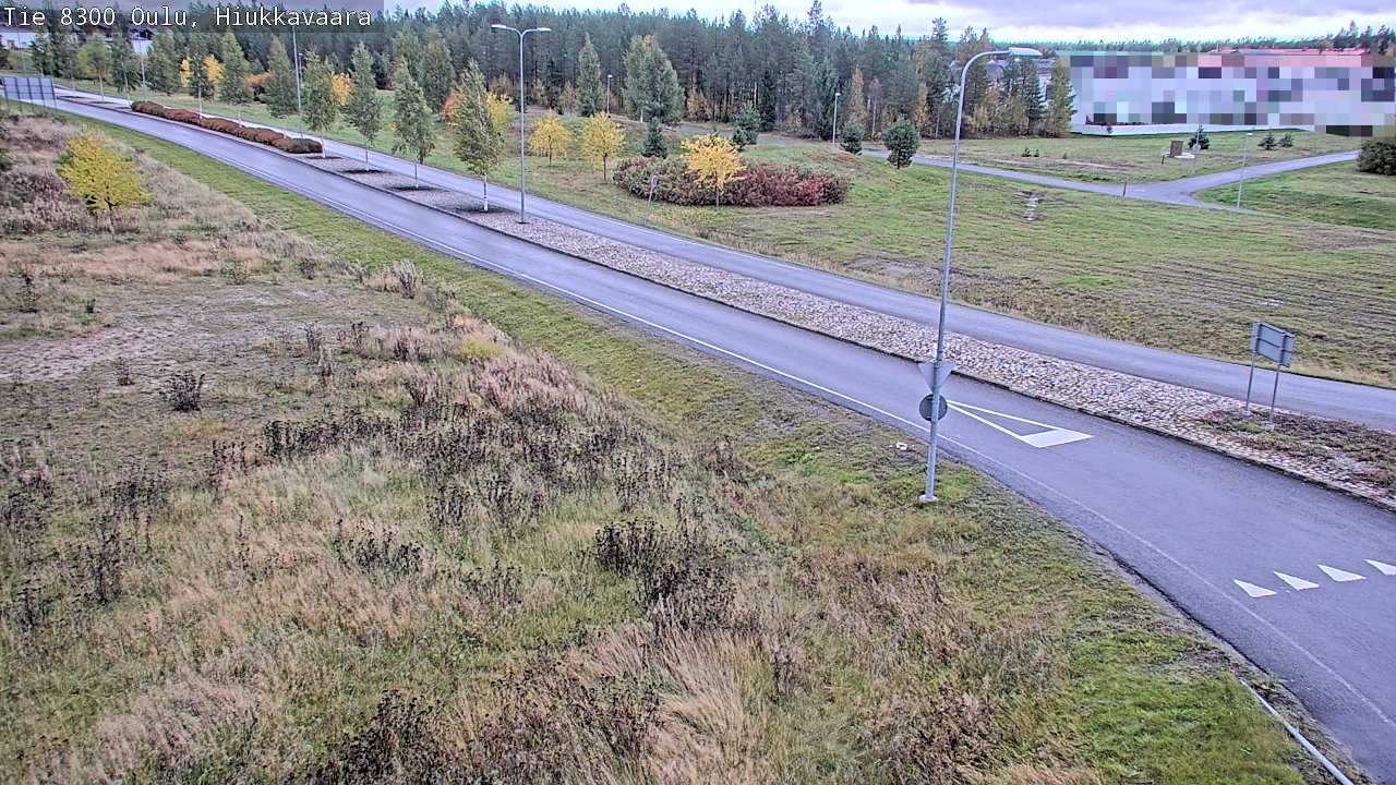 Weather Camera Image väg 8300 Oulu Hiukkavaara, Oulu, Pohjois-Pohjanmaa