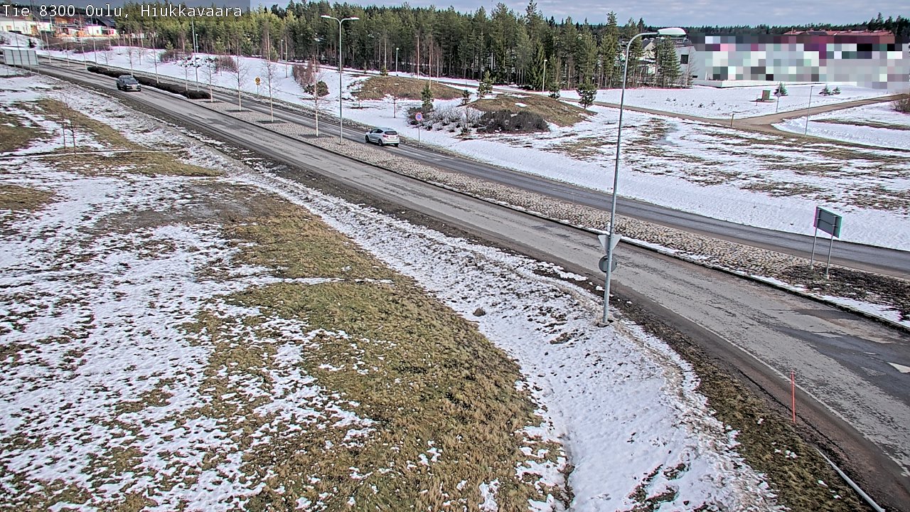 Weather Camera Image väg 8300 Oulu Hiukkavaara, Oulu, Pohjois-Pohjanmaa