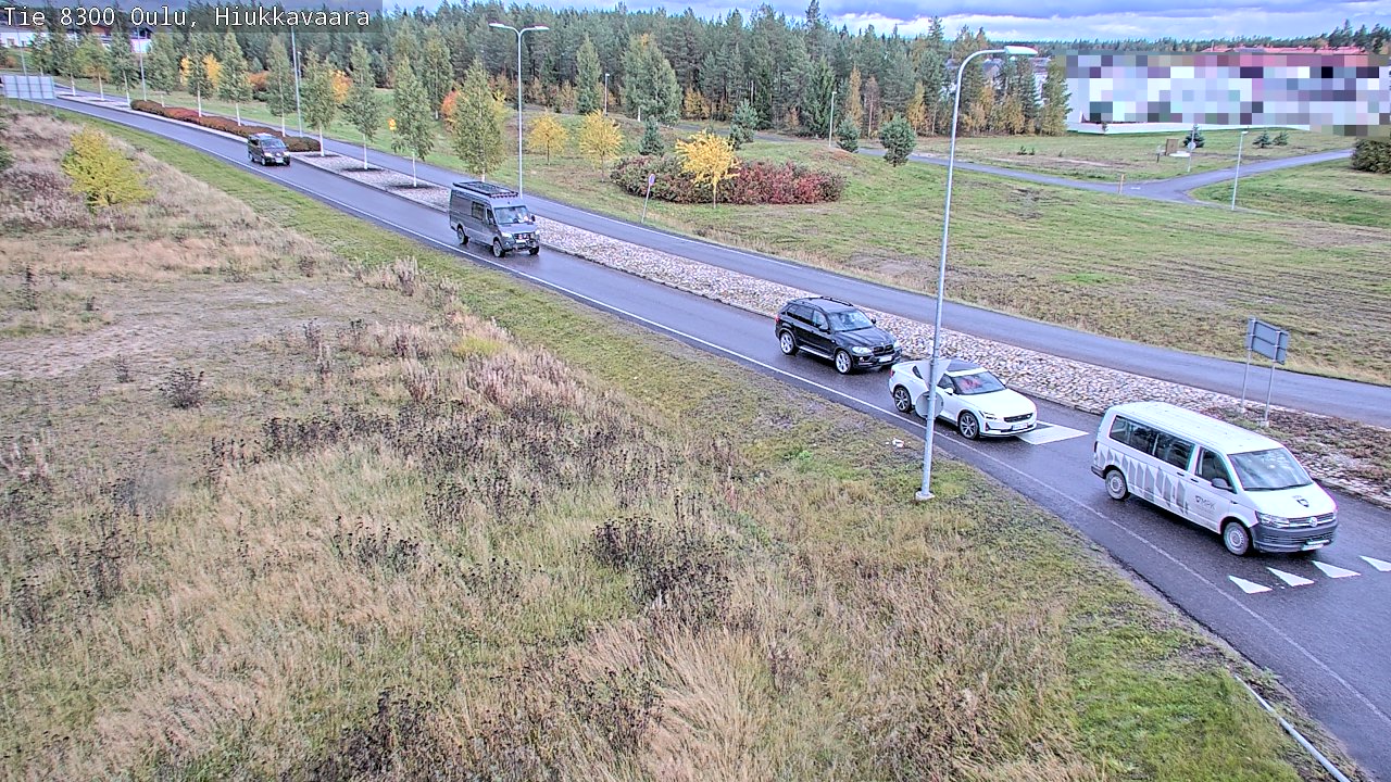 Weather Camera Image väg 8300 Oulu Hiukkavaara, Oulu, Pohjois-Pohjanmaa