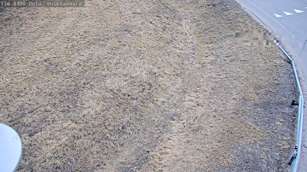 Weather Camera Image väg 8300 Oulu Hiukkavaara, Oulu, Pohjois-Pohjanmaa