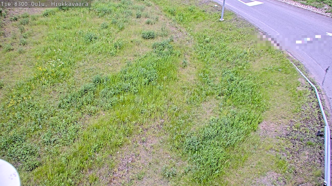 Weather Camera Image väg 8300 Oulu Hiukkavaara, Oulu, Pohjois-Pohjanmaa