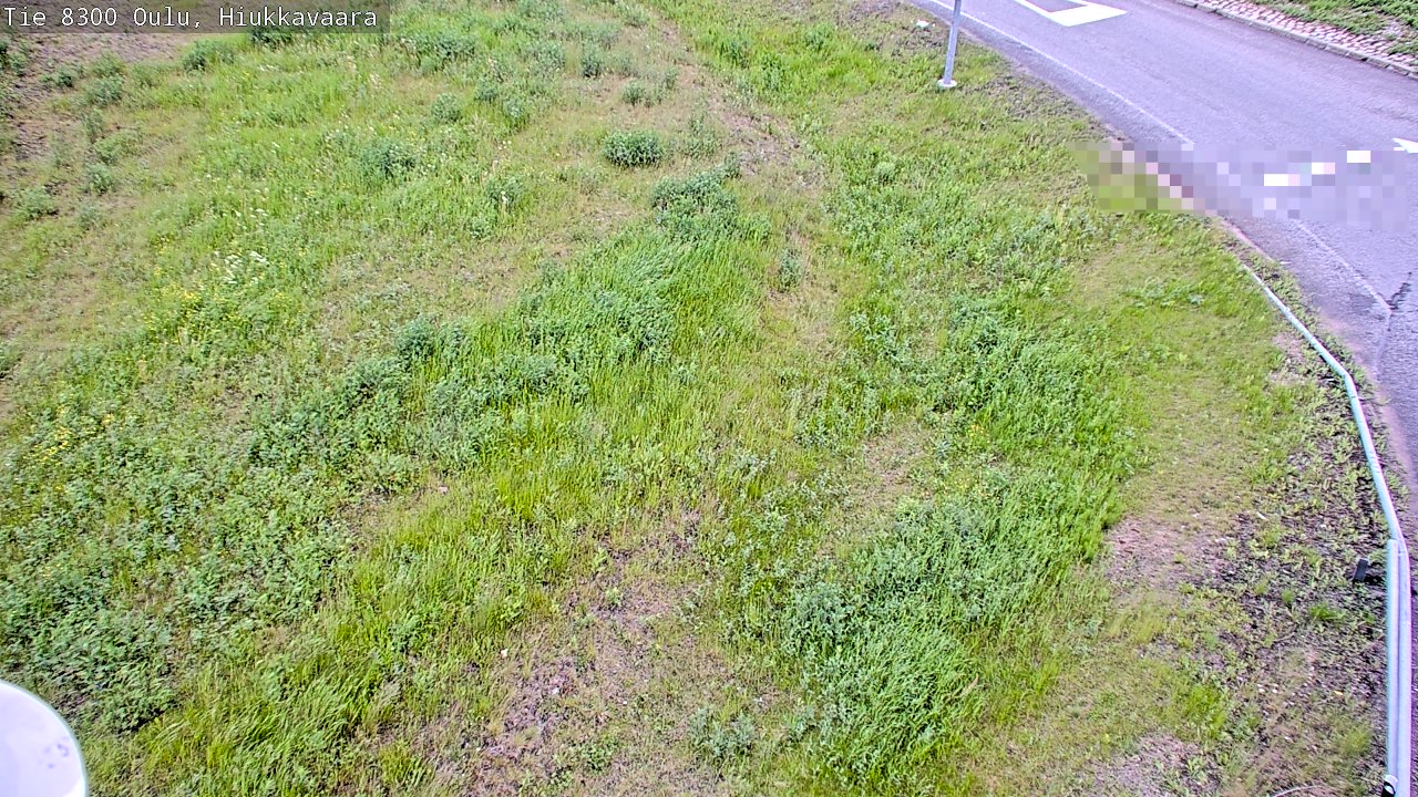 Weather Camera Image väg 8300 Oulu Hiukkavaara, Oulu, Pohjois-Pohjanmaa
