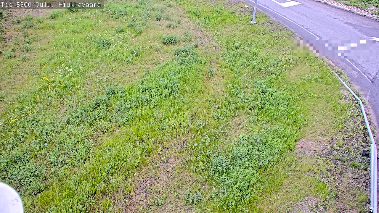 Weather Camera Image väg 8300 Oulu Hiukkavaara, Oulu, Pohjois-Pohjanmaa