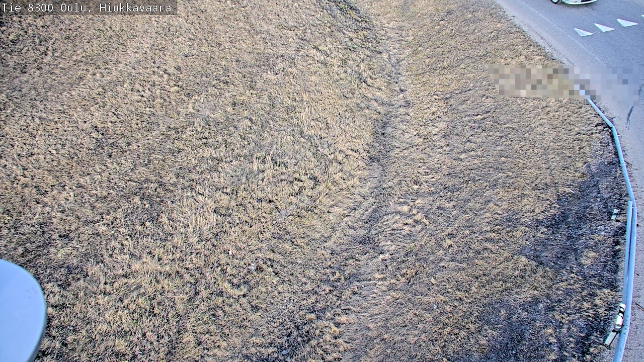 Weather Camera Image väg 8300 Oulu Hiukkavaara, Oulu, Pohjois-Pohjanmaa
