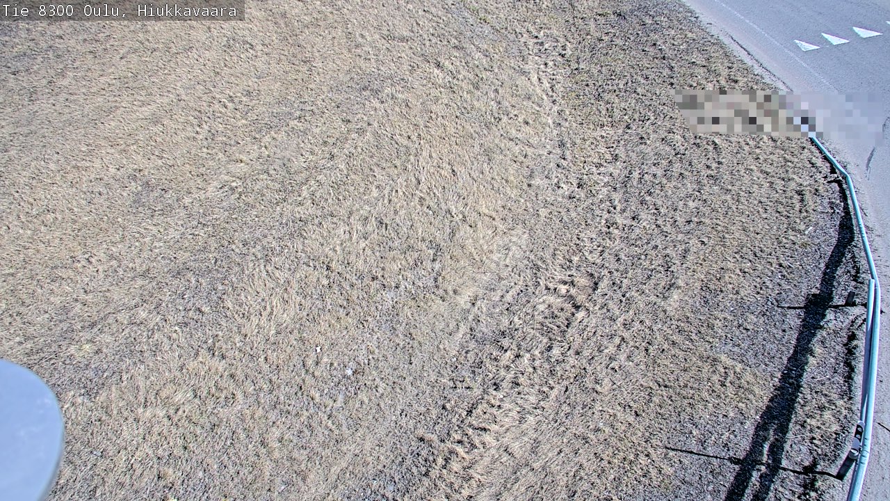 Weather Camera Image väg 8300 Oulu Hiukkavaara, Oulu, Pohjois-Pohjanmaa