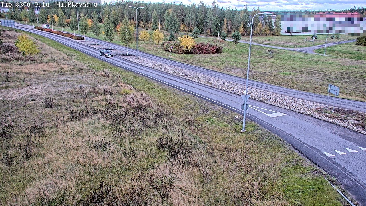 Weather Camera Image väg 8300 Oulu Hiukkavaara, Oulu, Pohjois-Pohjanmaa