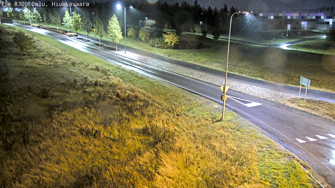 Weather Camera Image väg 8300 Oulu Hiukkavaara, Oulu, Pohjois-Pohjanmaa