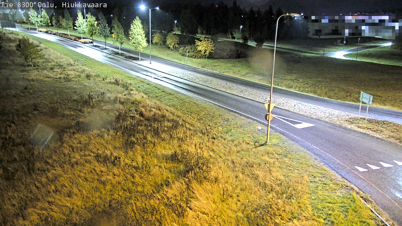 Weather Camera Image väg 8300 Oulu Hiukkavaara, Oulu, Pohjois-Pohjanmaa