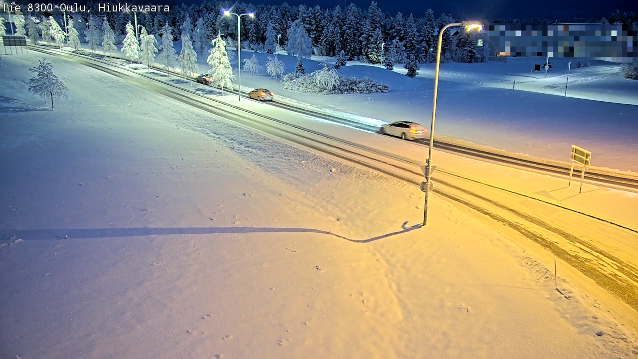 Kelikamerat Kuva tie 8300 Oulu Hiukkavaara, Oulu, Pohjois-Pohjanmaa